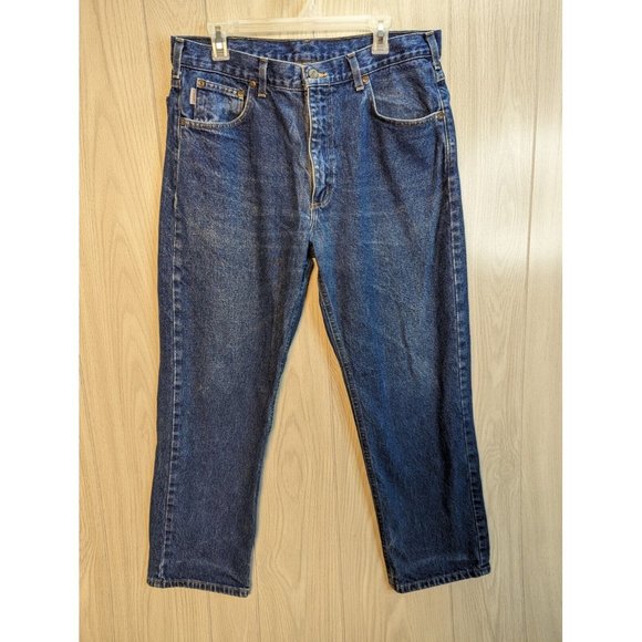 Carhartt Jeans Carhartt Mens Ub7 Dst Medium Wash Bootcut Work Denim